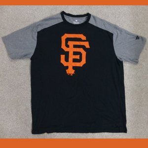 Fanatics San Francisco Giants Black and Grey with Orange Logo and Logo at Back